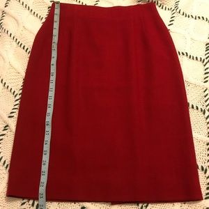 Jones New York A-line Red Skirt